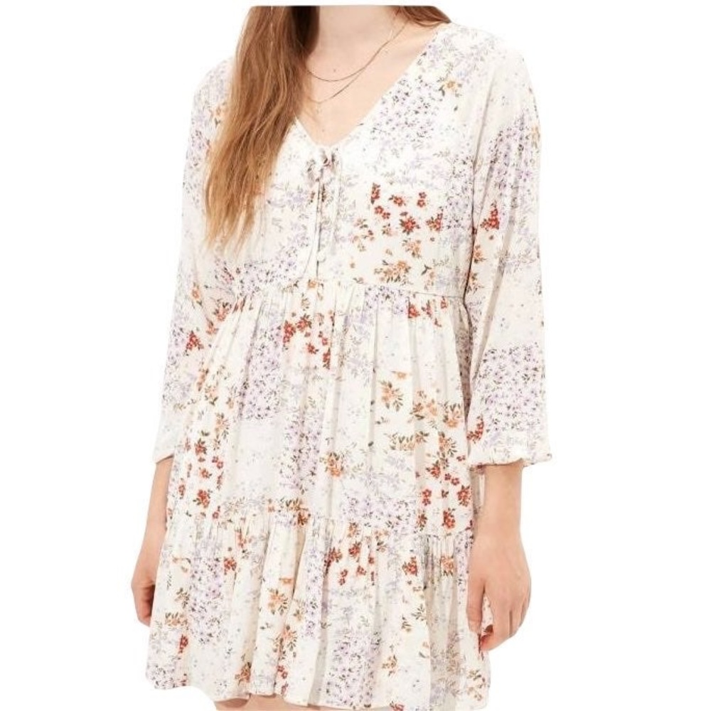 American Eagle Floral Prairie Dress